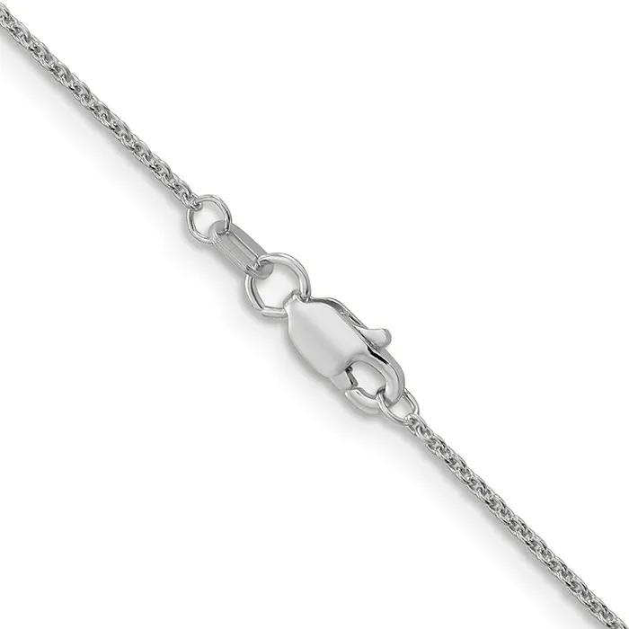 TreasureFineJewelers Rings Leslies 14K White Gold 11mm Round Cable Chain