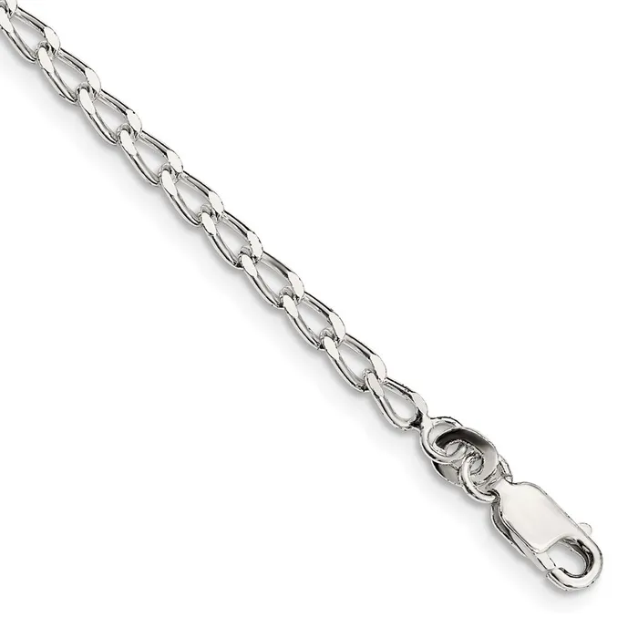 TreasureFineJewelers Rings Sterling Silver 28mm Open Elongated Link Chain