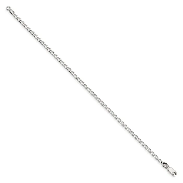 TreasureFineJewelers Rings Sterling Silver 28mm Open Elongated Link Chain