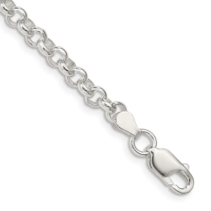 TreasureFineJewelers Rings Sterling Silver 475mm Rolo Chain