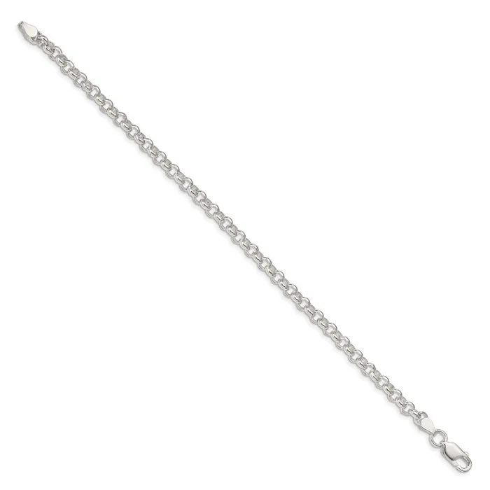 TreasureFineJewelers Rings Sterling Silver 475mm Rolo Chain