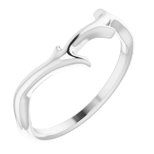 TreasureFineJewelers Rings Sterling Silver Branch Ring