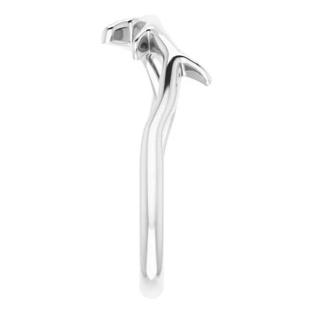 TreasureFineJewelers Rings Sterling Silver Branch Ring