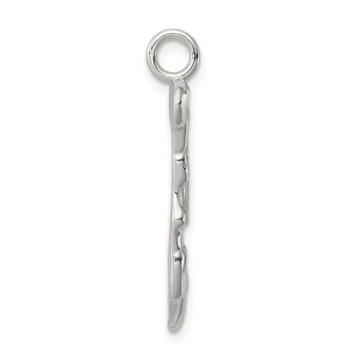 TreasureFineJewelers Rings Sterling Silver Cheerleader Charm