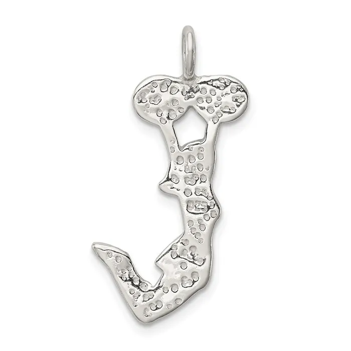 TreasureFineJewelers Rings Sterling Silver Cheerleader Charm