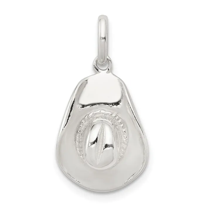 TreasureFineJewelers Rings Sterling Silver Cowboy Hat Charm