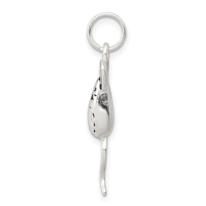 TreasureFineJewelers Rings Sterling Silver Mouse Charm
