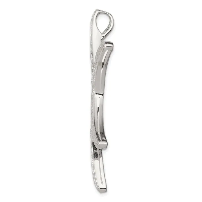 TreasureFineJewelers Sterling Silver Fancy Starfish Pendant Necklaces