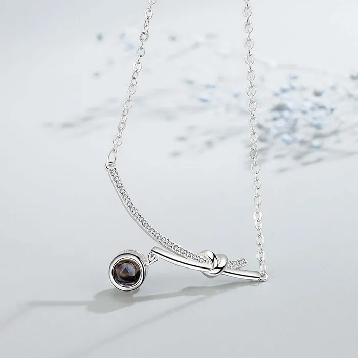 Trendolla Jewelry Necklaces Smile Necklace for Simple Girl I Love You Necklace With Picture Inside
