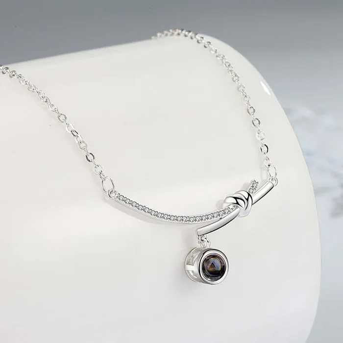 Trendolla Jewelry Necklaces Smile Necklace for Simple Girl I Love You Necklace With Picture Inside