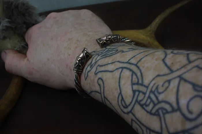 Valhallas silver Sigurd Bracelet in Bronze and Sterling Silver Bracelets