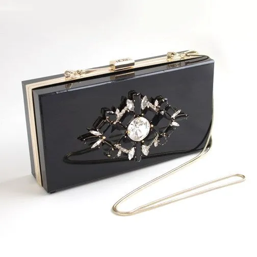 vendorunknown Earrings Large Stone Chrysler Clutch