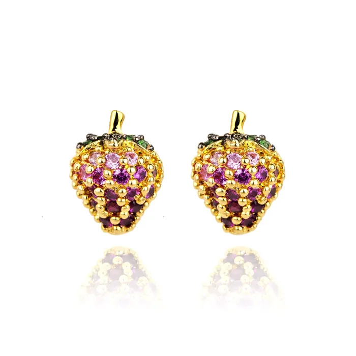vendorunknown Earrings STRAWBERRY STUD EARRINGS